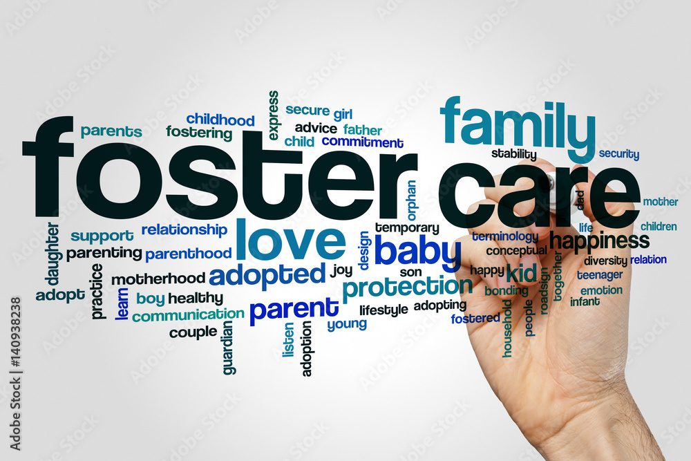 Foster care word cloud